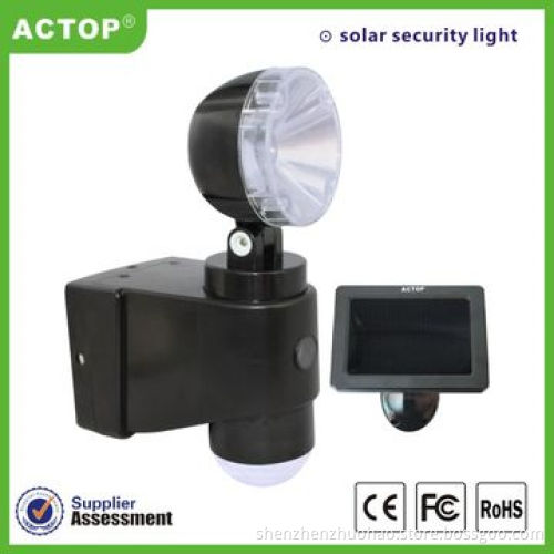 China PIR Security Solar Garden White LED Light w/ Alarm Function, 5.5V DC/1A Power Adapter